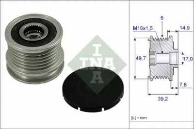 WILMINK GROUP wg1253598 -  Механизм свободного хода генератора